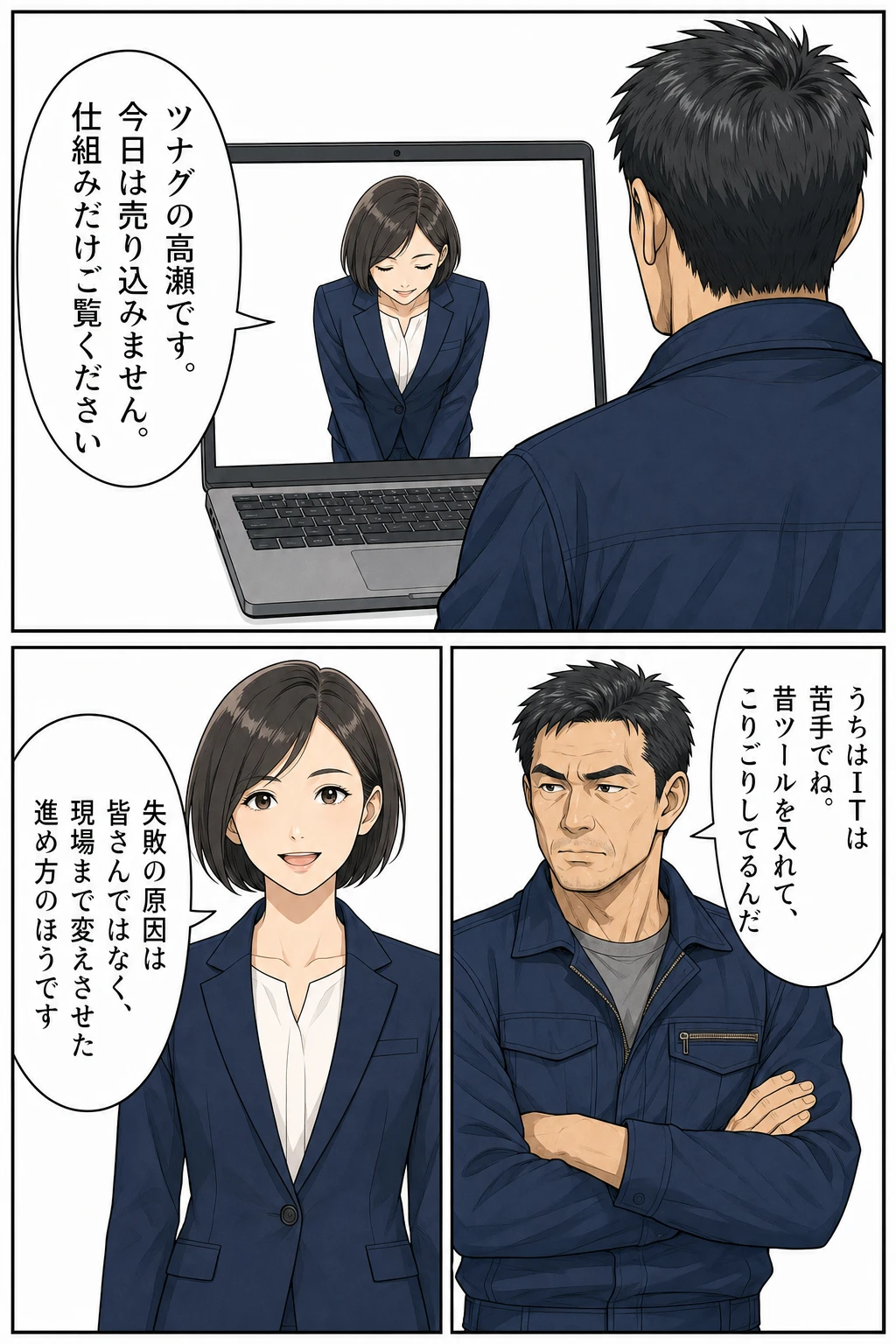 4ページ目｜オンライン相談、疑念の代弁