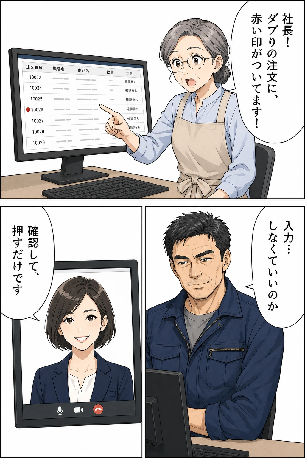 6ページ目｜導入初週、赤い印がついた