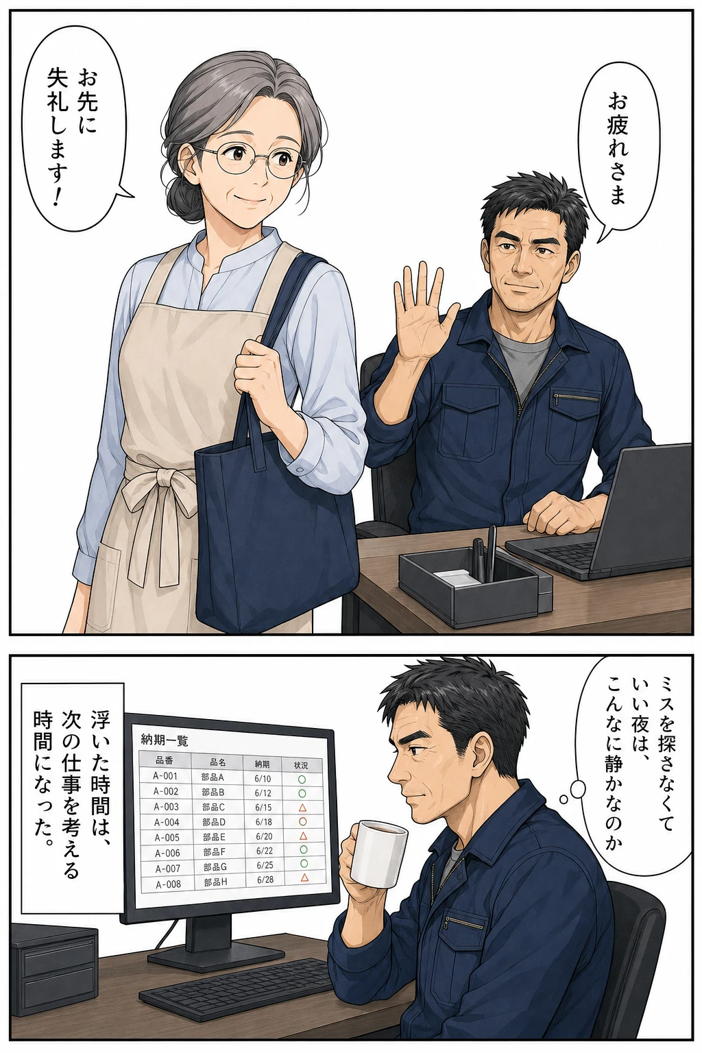 7ページ目｜定時退社、静かになった現場